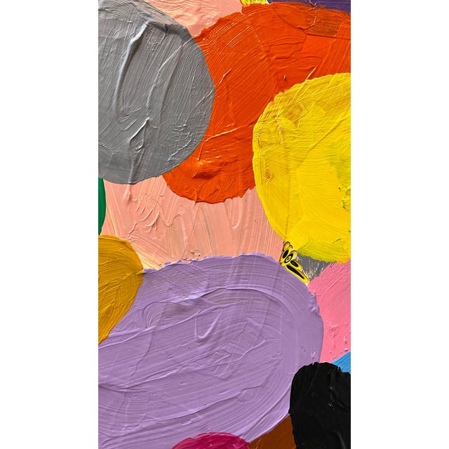 Jin Junjie, Large Chinese Contemporary Abstract Colorful Carved Oil Painting Jin Junjie, 2018 For Sale - Image 15 of 15