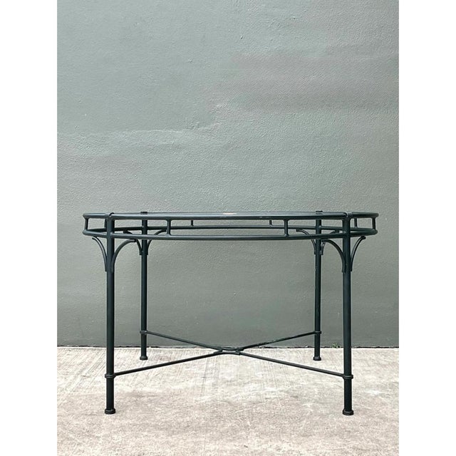 Vintage Brown Jordan “Florentine” Cast Aluminum Outdoor Dining Table For Sale - Image 9 of 12