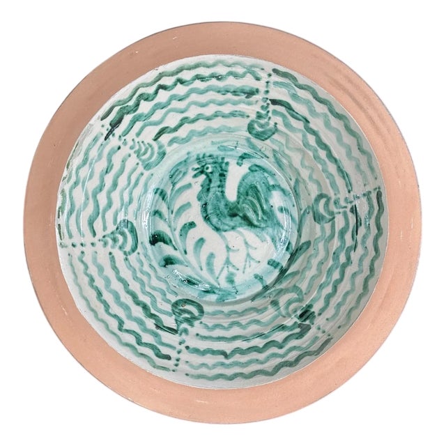 Spanish Fajalauza Ceramic Lebrillo Bowl For Sale