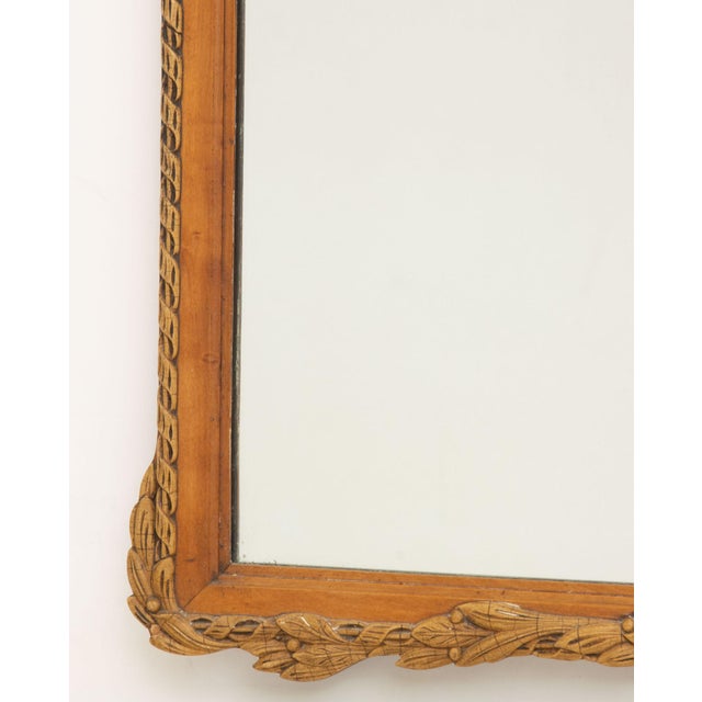 Neoclassical Style Fruitwood Framed Mirror For Sale - Image 4 of 7
