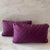 Pair of Purple Vintage Fabric Lumbar Pillow Covers For Sale - Image 10 of 10