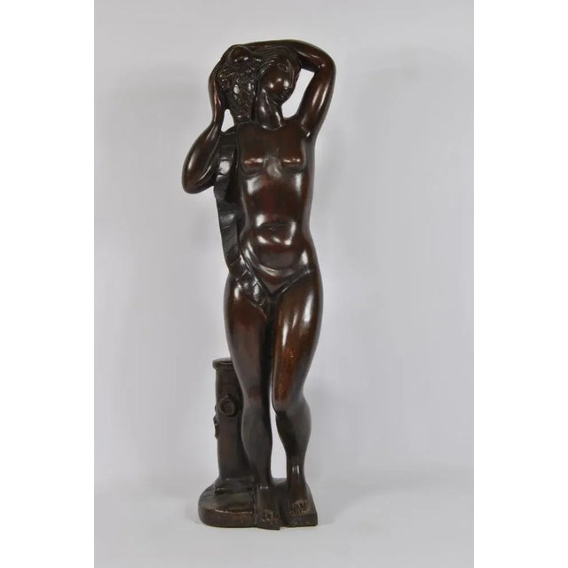 Celano, Art Deco Figure, 1940s, Bronze For Sale - Image 6 of 6