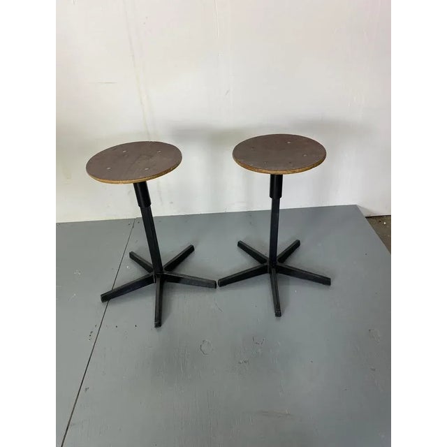 1960s Set of Industrial Adjustable Stools from Galvanitas, 1950s-1960s For Sale - Image 5 of 9