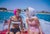 Rhode Island Smiles by Toni Frissell Two women wearing bikinis enjoy a ride in a speedboat, Newport Rhode Island, USA,...