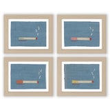 Lorraine, Sabrina, Milded, and Ruth Cigarette Pack by Willa Heart in Natural Frame, Set of 4 Mini Art Prints For Sale