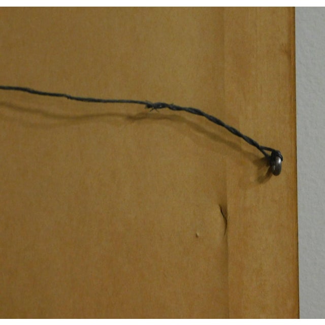 Vintage Modernist Figural Watercolor Original Painting For Sale - Image 12 of 13