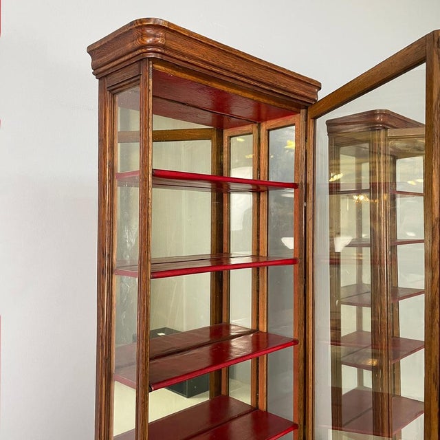 English Display Cases in Wood and Glass, 1800s, Set of 2 For Sale - Image 6 of 18