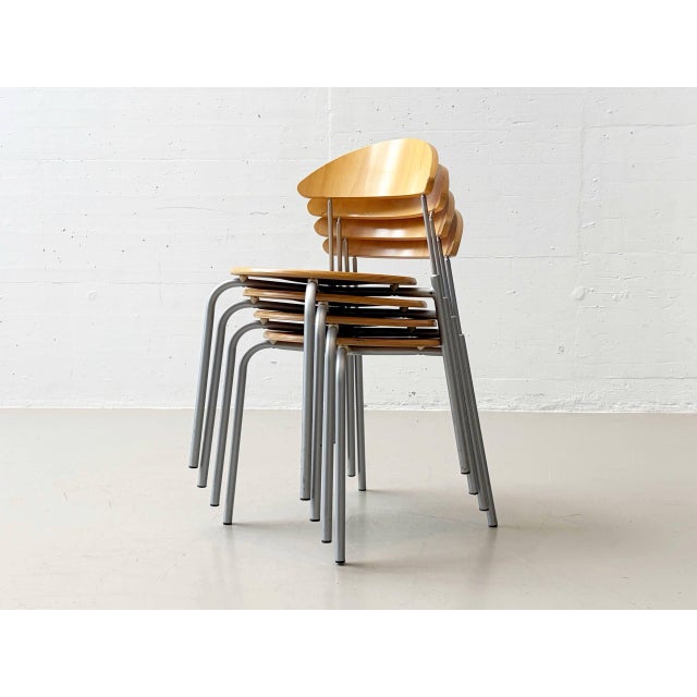 Stackable Round Studio Chair from Bemefa, 1990s For Sale - Image 16 of 18