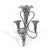 Vintage Edwardian Silver Plated Epergne Flower Vase Bud Holder With Removable Cones For Sale - Image 4 of 8