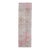 1970s Vintage Handmade Wool Cotton Pink Runner Rug For Sale