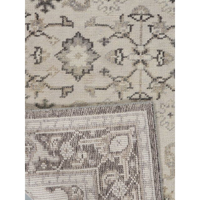Textile Classic Tabriz Style Ivory Handwoven Rug 5'2 X 7'5 For Sale - Image 7 of 8