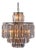 Matthew Izzo Home Crossroads Art Deco Four Tier Mercury Glass Chandelier - Medium For Sale