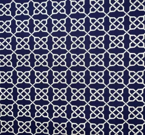 Free Spirit Designer Vicki Payne Celtic Knot Chinoiserie Fretwork Lattice Trellis Fabric Sample