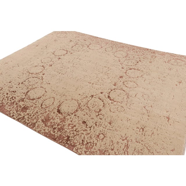 Rug & Kilim Rug & Kilim’s Modern Classics Rug in Beige-Brown With Abstract Geometric Pattern For Sale - Image 4 of 7