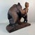 Wood Hokkaido Kibori Kuma Bear Carving in Wood, Japan, 1950s For Sale - Image 7 of 16