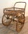 Offered is a vintage rattan French Riveria Bar Cart attributed to famous French designers Adrien Audoux and Frida Minet....