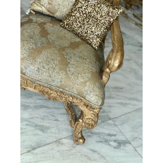 Rococo Louis XV French Italian Rococo Armchairs Chairs- Set of 2 For Sale - Image 3 of 12