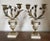 18th Century French Louis XVI Fire Gilt Bronze & White Marble Candelabra - A Pair For Sale - Image 10 of 11