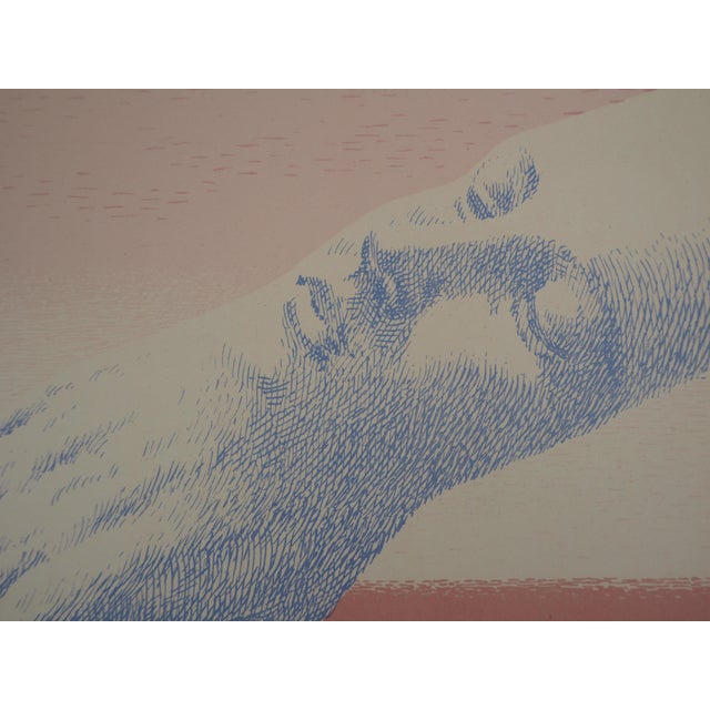 René magritte les bijoux indiscrets (indiscrete jewels), 1963 original lithograph (printed in mourlot workshop) plate...