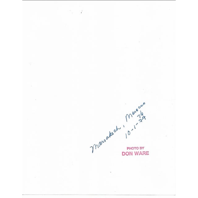 1976 black and white photo by Los Angeles, California photographer Don Coleman Ware (1921-2006) of a Moroccan street.....