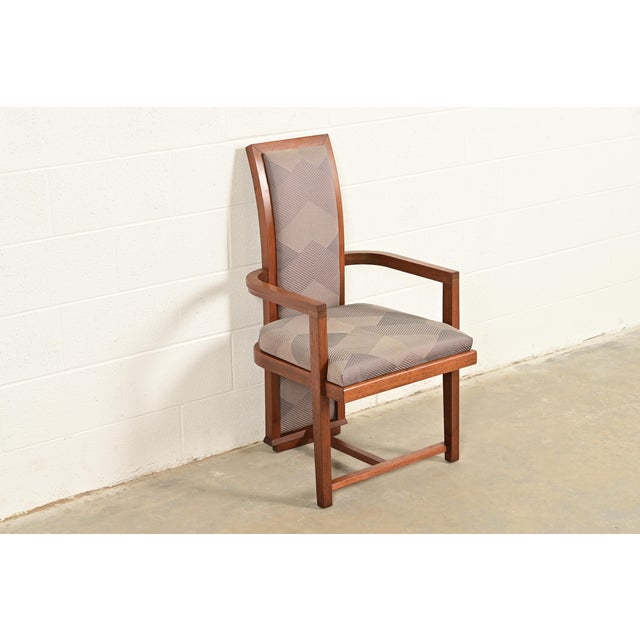 Heritage-Henredon Frank Lloyd Wright for Heritage Henredon Taliesin High Back Armchair, 1950s For Sale - Image 4 of 10