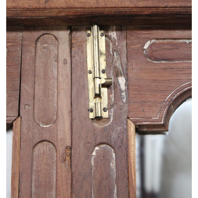 Transom Door Scalloped Cut Outs Mirrored For Sale - Image 6 of 12