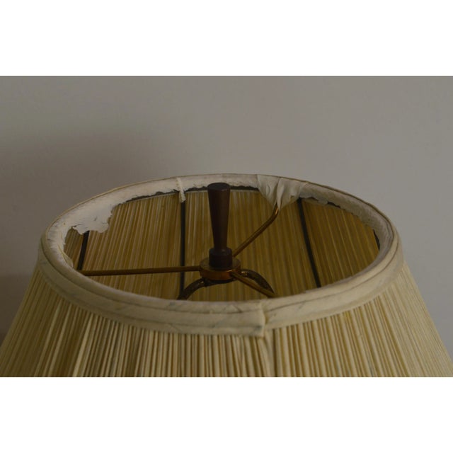 Mid Century Modern Frosted Art Glass Tree of Life Table Lamp For Sale - Image 12 of 13