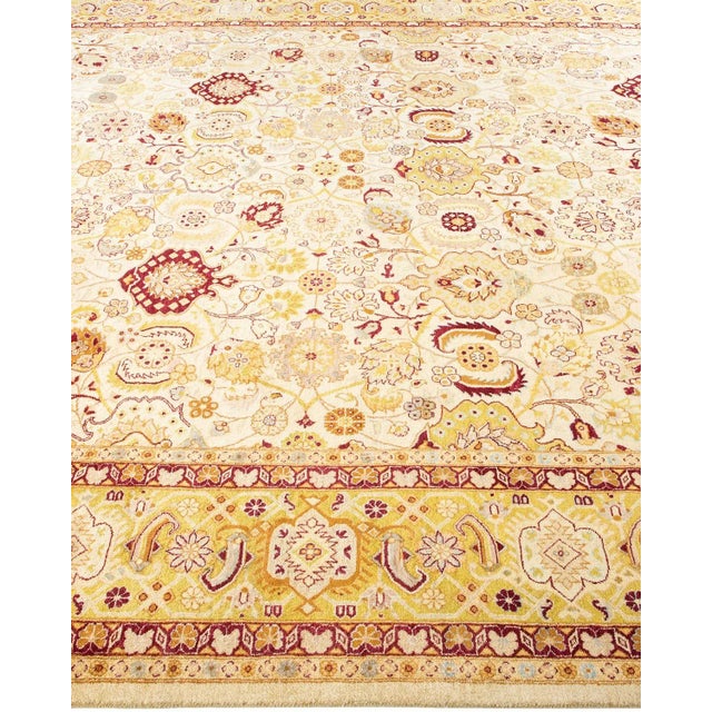 Solo Rugs Mogul, One-of-a-Kind Hand-Knotted Area Rug in Ivory, 8' 3" x 10' 5" For Sale - Image 4 of 8