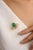 Carved 8.88ctw Emerald Diamond Strawberry Brooch Pin Pendant in 18k Gold For Sale In New York - Image 6 of 12