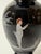 Antique Bohemian Deep Ruby Glass Vase with Romantic White Enamel Painting, 1900 For Sale - Image 16 of 18