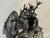 French 1980s French Louis XVI Charcoal Bronze Wall Lamps Sconces - Pair For Sale - Image 3 of 14
