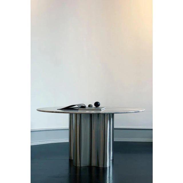 Contemporary Marble Dining Table by Caia Leifsdotter For Sale - Image 3 of 6
