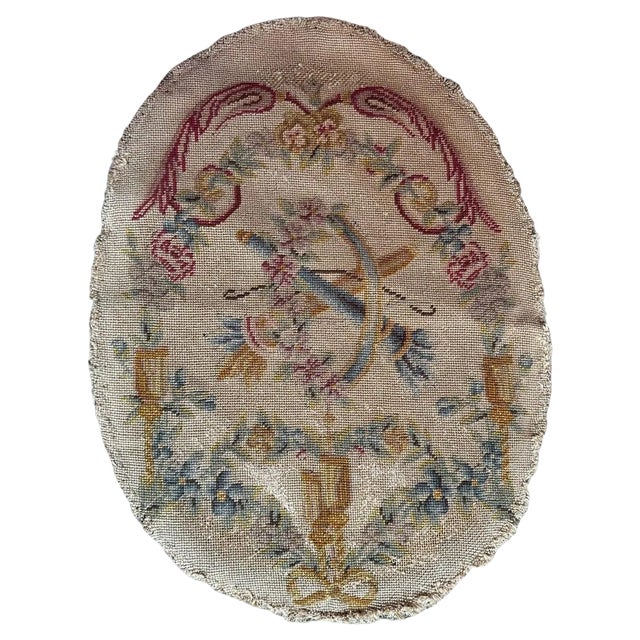 French Needlepoint Chair Cover Tapestry from Bobyrug, 1890s For Sale