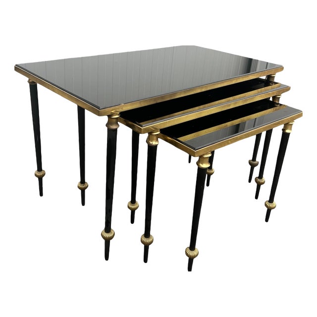 Tables from Maison Baguès, 1950s, Set of 3 For Sale