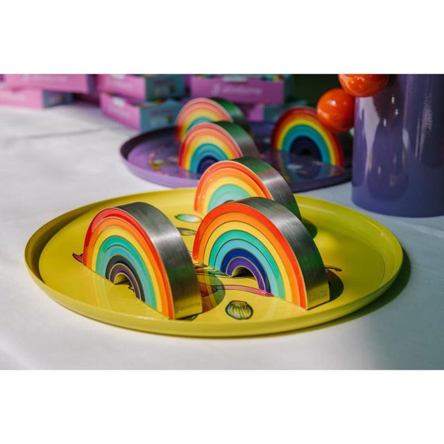 Not Yet Made - Made To Order Raw & Rainbow Rainwow Sculpture in Powder-Coated Aluminum by Altreforme For Sale - Image 5 of 8