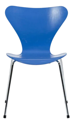 Blue Danish Modern Dining Chair Series 7 by Arne Jacobsen for Fritz Hansen