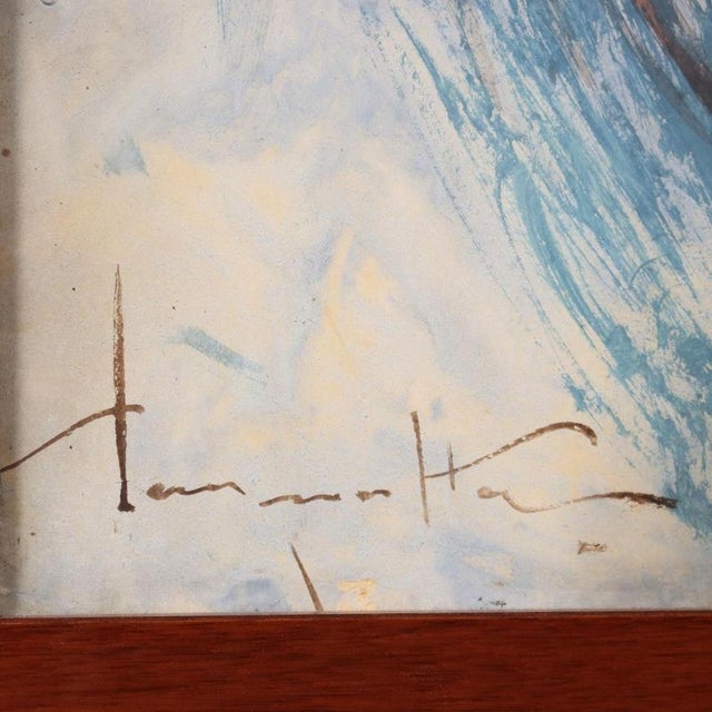 Paper Antonio Pagnotta, Untitled, Tempera on Paper, Framed For Sale - Image 7 of 11