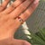 1.53 Carat Multi-Sapphire & Diamond Three-Stone Vintage 14k Gold Ring Size 6 For Sale In New York - Image 6 of 17