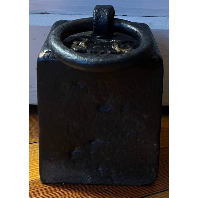19th Century Antique 19th Century American Cast Iron Carriage Wagon Sleigh Buggy Weight Horse Tether Hitching Post Doorstop For Sale - Image 5 of 10