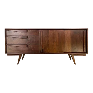 Peruvian Walnut Mid-Century "Nogal" Credenza