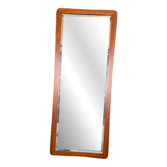 Rectangular Teak-Framed Mirror, 1960 For Sale