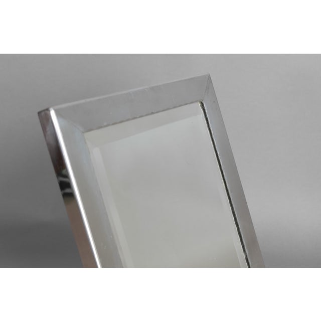Silver-Plated Vanity Mirror, 1930s For Sale - Image 4 of 7