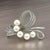 Modern Late 20th Century Mikimoto Estate Akoya Pearl Brooch Pin Sterling Silver 7 MM For Sale - Image 3 of 10