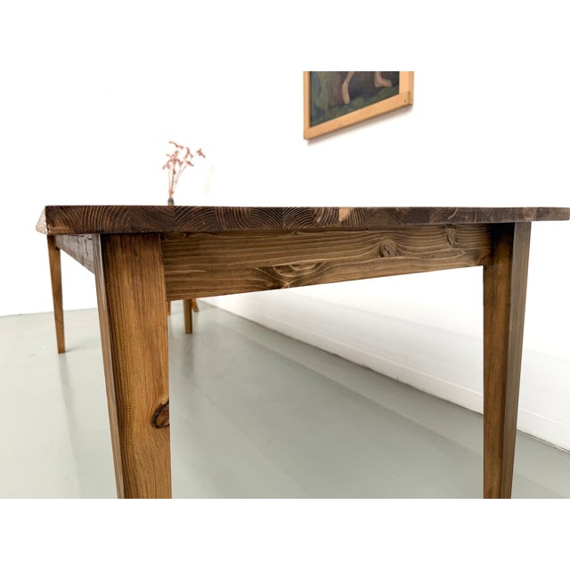 Pine Farmhouse Table, 2010s For Sale - Image 11 of 18