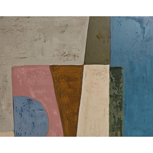 Gravitation, Contemporary Geometric Abstract Oil Painting, Framed by Sophie Dumont For Sale - Image 6 of 9