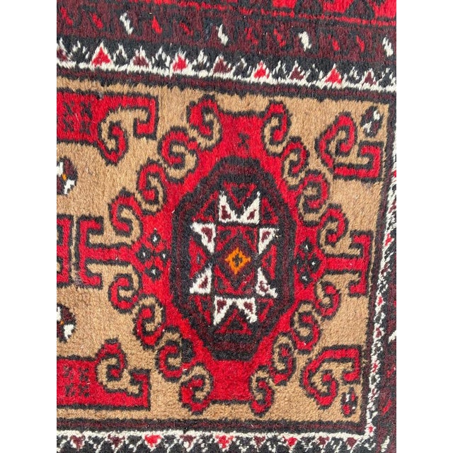 1950s Vintage Baluch Rug, 1950s For Sale - Image 5 of 18