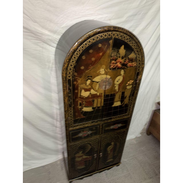 Chinese Hand-Painted Cabinet, 1950s For Sale - Image 6 of 13