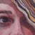 The Sun's Shade by Shaina Craft | Oil on wood panel close-up of a person's eye and face For Sale