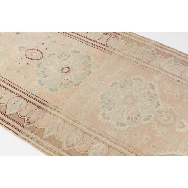 Turkish Mid 20th Century Anatolian Tan Colour Wool Carpet For Sale - Image 3 of 11