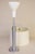 Silver 1950s Walter Von Nessen Streamline Mid Modern Brush Stainless Steel Table Lamp For Sale - Image 8 of 9